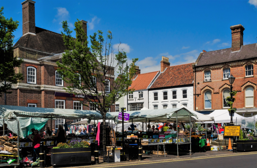 The market in Louth.