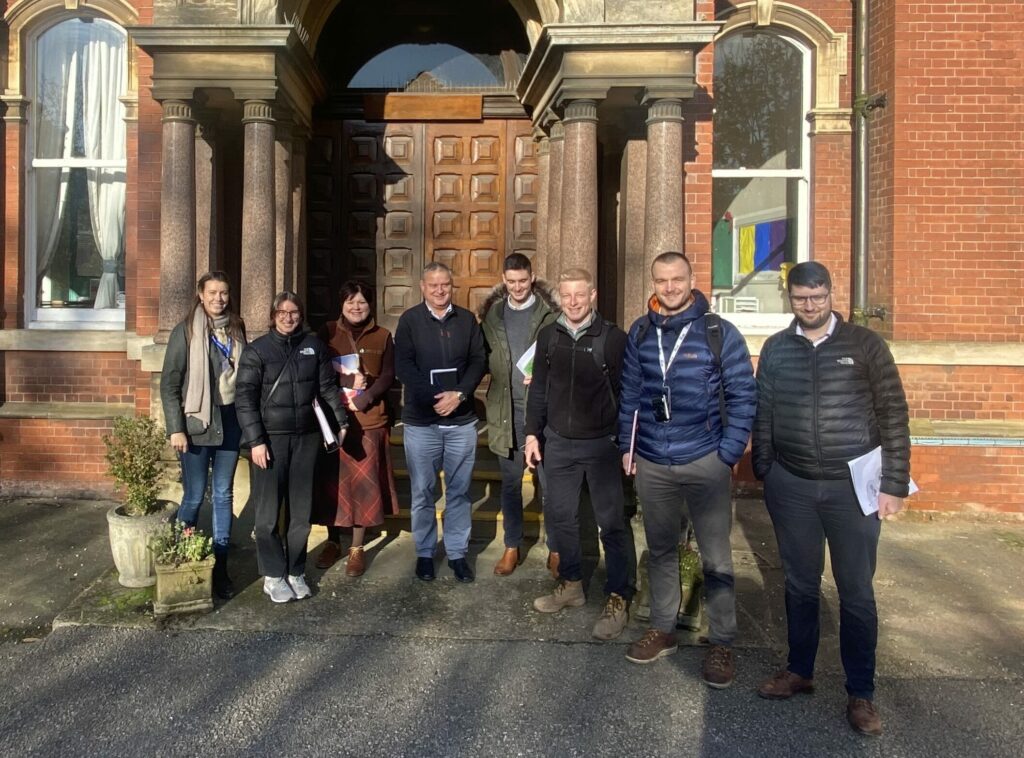 The Weelsby Hall Project Design team outside Weelsby Hall.
